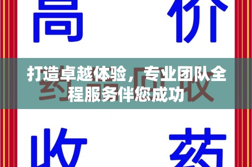 周口打造卓越体验，专业团队全程服务伴您成功